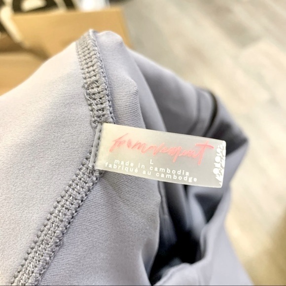 FREE PEOPLE High-Waisted Cut-Out Ankle Wave Rider Active Workout Leggings - Picture 5 of 6